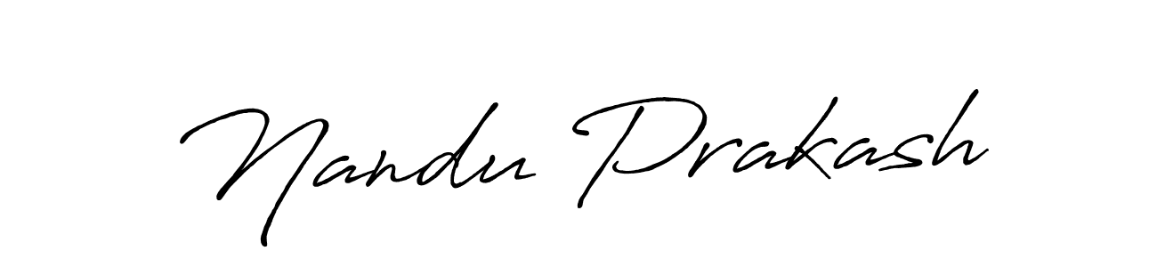 Also You can easily find your signature by using the search form. We will create Nandu Prakash name handwritten signature images for you free of cost using Antro_Vectra_Bolder sign style. Nandu Prakash signature style 7 images and pictures png