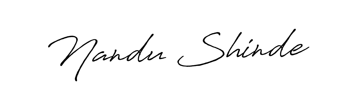 It looks lik you need a new signature style for name Nandu Shinde. Design unique handwritten (Antro_Vectra_Bolder) signature with our free signature maker in just a few clicks. Nandu Shinde signature style 7 images and pictures png