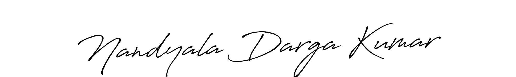 Antro_Vectra_Bolder is a professional signature style that is perfect for those who want to add a touch of class to their signature. It is also a great choice for those who want to make their signature more unique. Get Nandyala Darga Kumar name to fancy signature for free. Nandyala Darga Kumar signature style 7 images and pictures png