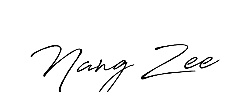 Design your own signature with our free online signature maker. With this signature software, you can create a handwritten (Antro_Vectra_Bolder) signature for name Nang Zee. Nang Zee signature style 7 images and pictures png