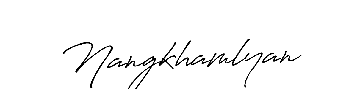 Make a beautiful signature design for name Nangkhamlyan. Use this online signature maker to create a handwritten signature for free. Nangkhamlyan signature style 7 images and pictures png