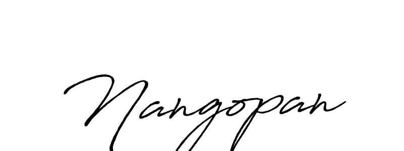 Create a beautiful signature design for name Nangopan. With this signature (Antro_Vectra_Bolder) fonts, you can make a handwritten signature for free. Nangopan signature style 7 images and pictures png