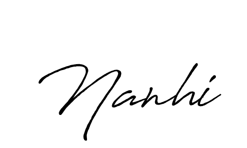 Best and Professional Signature Style for Nanhi. Antro_Vectra_Bolder Best Signature Style Collection. Nanhi signature style 7 images and pictures png