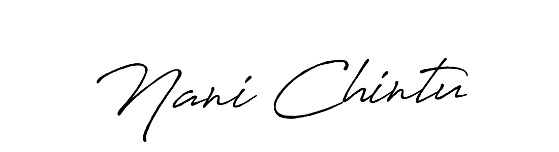 Best and Professional Signature Style for Nani Chintu. Antro_Vectra_Bolder Best Signature Style Collection. Nani Chintu signature style 7 images and pictures png