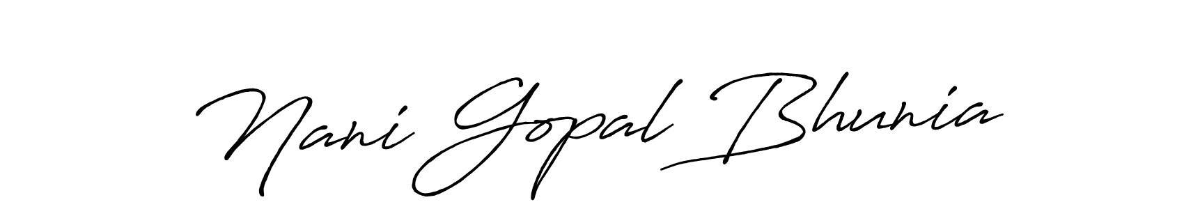 How to Draw Nani Gopal Bhunia signature style? Antro_Vectra_Bolder is a latest design signature styles for name Nani Gopal Bhunia. Nani Gopal Bhunia signature style 7 images and pictures png