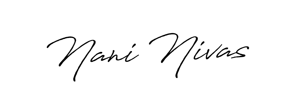 Design your own signature with our free online signature maker. With this signature software, you can create a handwritten (Antro_Vectra_Bolder) signature for name Nani Nivas. Nani Nivas signature style 7 images and pictures png