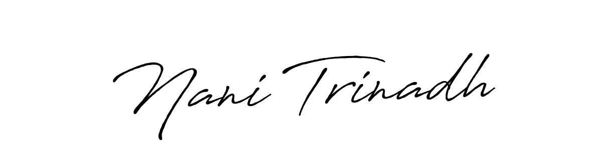 See photos of Nani Trinadh official signature by Spectra . Check more albums & portfolios. Read reviews & check more about Antro_Vectra_Bolder font. Nani Trinadh signature style 7 images and pictures png