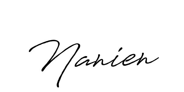 Also You can easily find your signature by using the search form. We will create Nanien name handwritten signature images for you free of cost using Antro_Vectra_Bolder sign style. Nanien signature style 7 images and pictures png