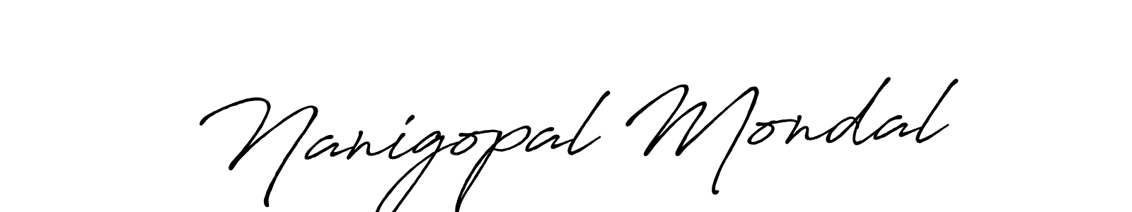 Also You can easily find your signature by using the search form. We will create Nanigopal Mondal name handwritten signature images for you free of cost using Antro_Vectra_Bolder sign style. Nanigopal Mondal signature style 7 images and pictures png