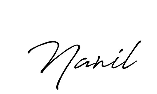Here are the top 10 professional signature styles for the name Nanil. These are the best autograph styles you can use for your name. Nanil signature style 7 images and pictures png