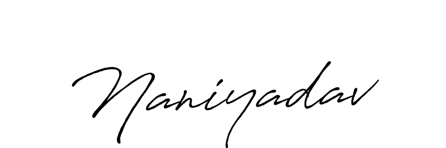 How to make Naniyadav signature? Antro_Vectra_Bolder is a professional autograph style. Create handwritten signature for Naniyadav name. Naniyadav signature style 7 images and pictures png