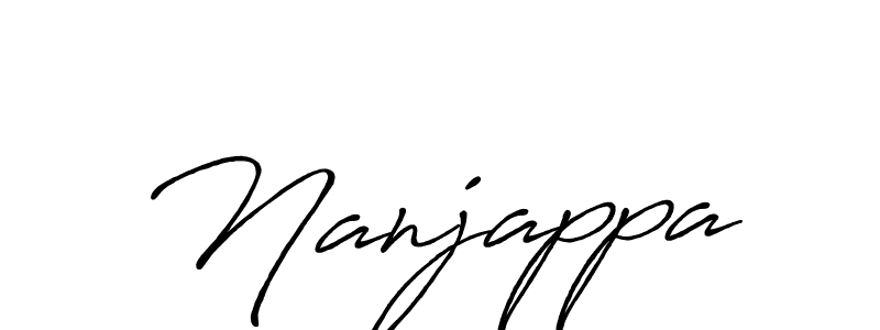 Also You can easily find your signature by using the search form. We will create Nanjappa name handwritten signature images for you free of cost using Antro_Vectra_Bolder sign style. Nanjappa signature style 7 images and pictures png