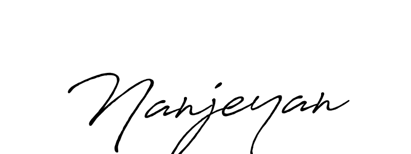 Here are the top 10 professional signature styles for the name Nanjeyan. These are the best autograph styles you can use for your name. Nanjeyan signature style 7 images and pictures png