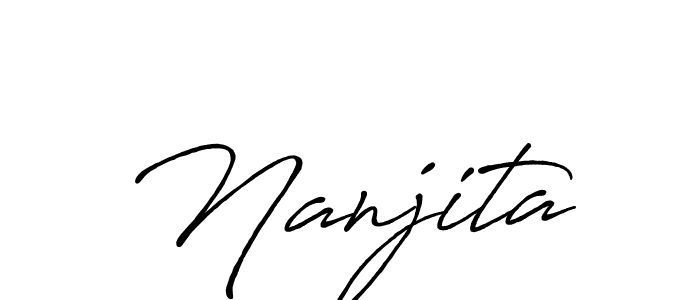 Make a short Nanjita signature style. Manage your documents anywhere anytime using Antro_Vectra_Bolder. Create and add eSignatures, submit forms, share and send files easily. Nanjita signature style 7 images and pictures png