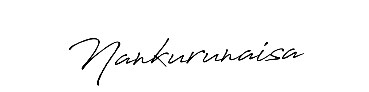 Make a short Nankurunaisa signature style. Manage your documents anywhere anytime using Antro_Vectra_Bolder. Create and add eSignatures, submit forms, share and send files easily. Nankurunaisa signature style 7 images and pictures png