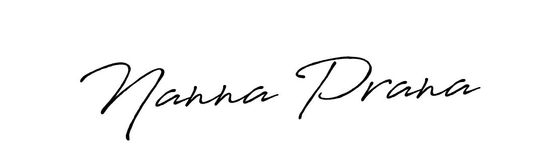 How to make Nanna Prana signature? Antro_Vectra_Bolder is a professional autograph style. Create handwritten signature for Nanna Prana name. Nanna Prana signature style 7 images and pictures png