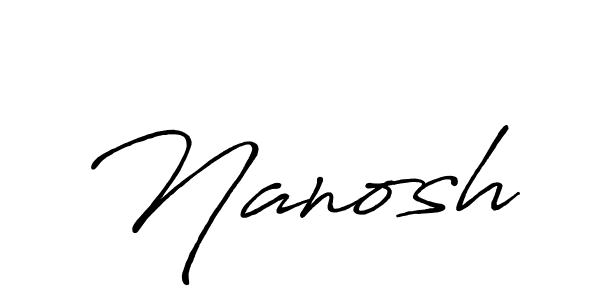 This is the best signature style for the Nanosh name. Also you like these signature font (Antro_Vectra_Bolder). Mix name signature. Nanosh signature style 7 images and pictures png