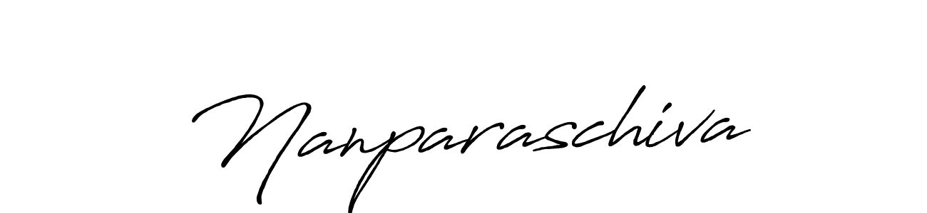 The best way (Antro_Vectra_Bolder) to make a short signature is to pick only two or three words in your name. The name Nanparaschiva include a total of six letters. For converting this name. Nanparaschiva signature style 7 images and pictures png