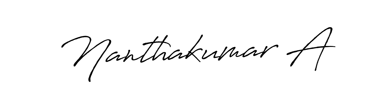 Also You can easily find your signature by using the search form. We will create Nanthakumar A name handwritten signature images for you free of cost using Antro_Vectra_Bolder sign style. Nanthakumar A signature style 7 images and pictures png