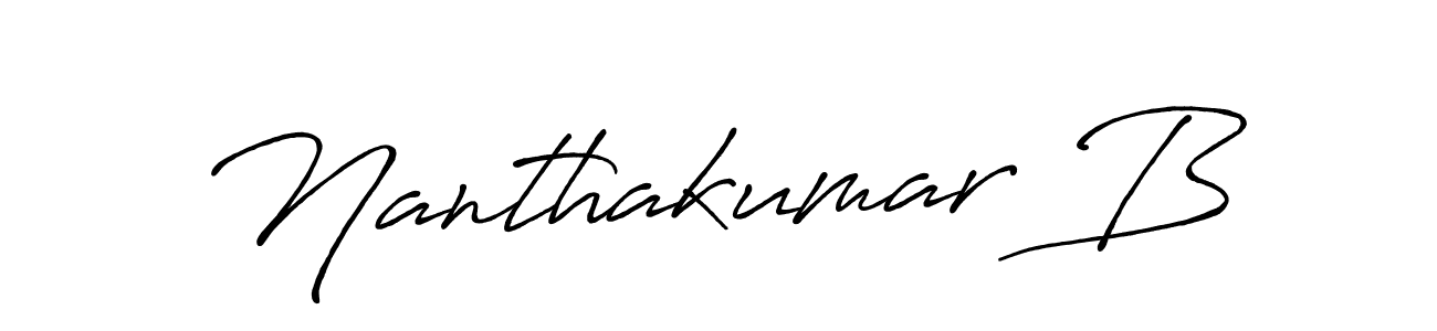 Once you've used our free online signature maker to create your best signature Antro_Vectra_Bolder style, it's time to enjoy all of the benefits that Nanthakumar B name signing documents. Nanthakumar B signature style 7 images and pictures png