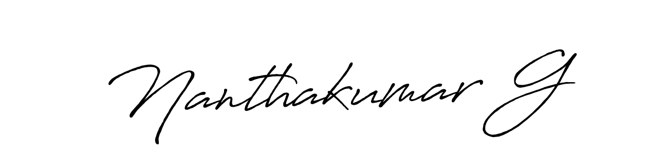 How to Draw Nanthakumar G signature style? Antro_Vectra_Bolder is a latest design signature styles for name Nanthakumar G. Nanthakumar G signature style 7 images and pictures png