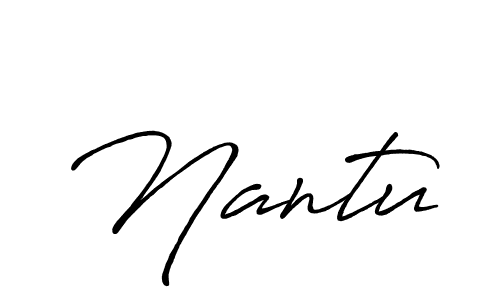 The best way (Antro_Vectra_Bolder) to make a short signature is to pick only two or three words in your name. The name Nantu include a total of six letters. For converting this name. Nantu signature style 7 images and pictures png