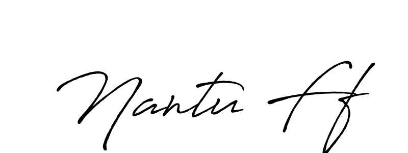 Design your own signature with our free online signature maker. With this signature software, you can create a handwritten (Antro_Vectra_Bolder) signature for name Nantu Ff. Nantu Ff signature style 7 images and pictures png