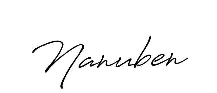 It looks lik you need a new signature style for name Nanuben. Design unique handwritten (Antro_Vectra_Bolder) signature with our free signature maker in just a few clicks. Nanuben signature style 7 images and pictures png