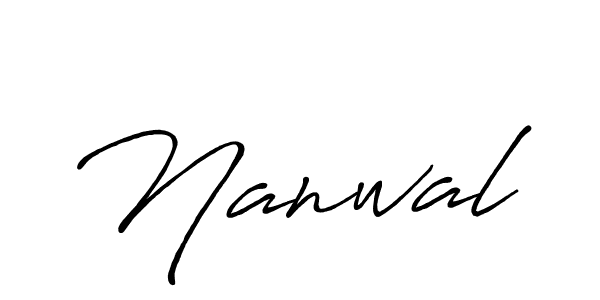 You should practise on your own different ways (Antro_Vectra_Bolder) to write your name (Nanwal) in signature. don't let someone else do it for you. Nanwal signature style 7 images and pictures png