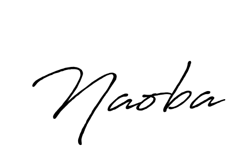 Make a beautiful signature design for name Naoba. With this signature (Antro_Vectra_Bolder) style, you can create a handwritten signature for free. Naoba signature style 7 images and pictures png