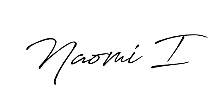 Also we have Naomi I name is the best signature style. Create professional handwritten signature collection using Antro_Vectra_Bolder autograph style. Naomi I signature style 7 images and pictures png