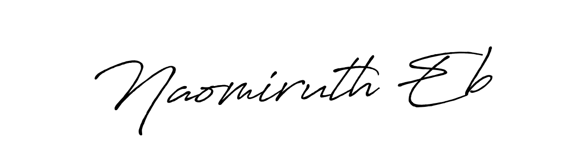 Similarly Antro_Vectra_Bolder is the best handwritten signature design. Signature creator online .You can use it as an online autograph creator for name Naomiruth Eb. Naomiruth Eb signature style 7 images and pictures png