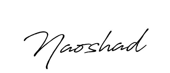 Create a beautiful signature design for name Naoshad. With this signature (Antro_Vectra_Bolder) fonts, you can make a handwritten signature for free. Naoshad signature style 7 images and pictures png