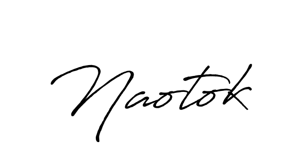 Design your own signature with our free online signature maker. With this signature software, you can create a handwritten (Antro_Vectra_Bolder) signature for name Naotok. Naotok signature style 7 images and pictures png