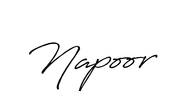 Make a beautiful signature design for name Napoor. With this signature (Antro_Vectra_Bolder) style, you can create a handwritten signature for free. Napoor signature style 7 images and pictures png