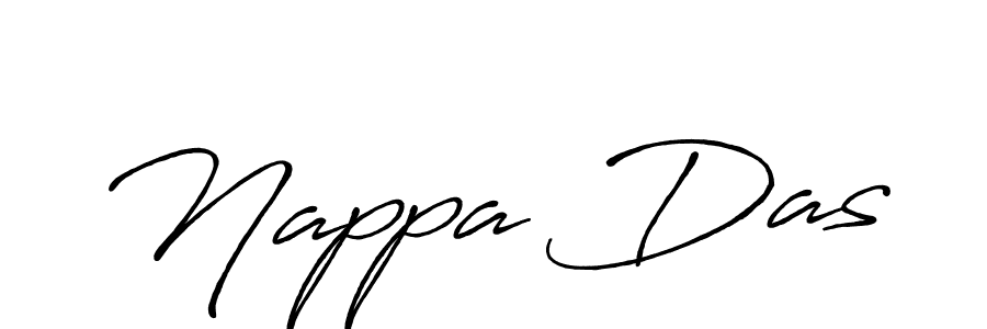 You should practise on your own different ways (Antro_Vectra_Bolder) to write your name (Nappa Das) in signature. don't let someone else do it for you. Nappa Das signature style 7 images and pictures png