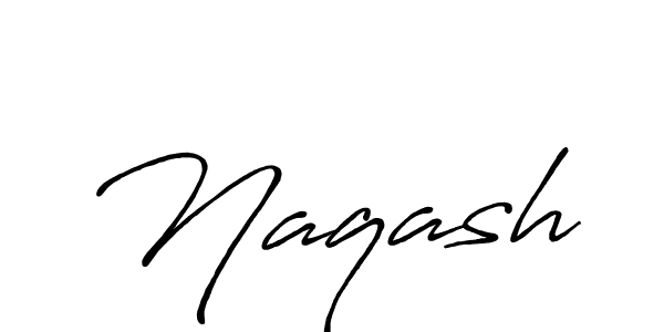 Make a beautiful signature design for name Naqash. With this signature (Antro_Vectra_Bolder) style, you can create a handwritten signature for free. Naqash signature style 7 images and pictures png