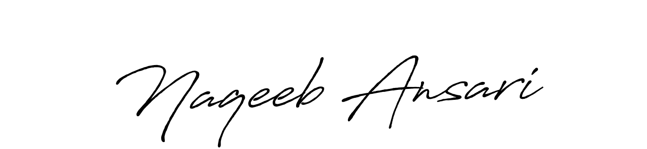 Also You can easily find your signature by using the search form. We will create Naqeeb Ansari name handwritten signature images for you free of cost using Antro_Vectra_Bolder sign style. Naqeeb Ansari signature style 7 images and pictures png