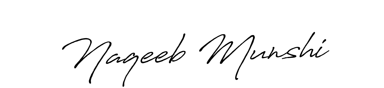 Use a signature maker to create a handwritten signature online. With this signature software, you can design (Antro_Vectra_Bolder) your own signature for name Naqeeb Munshi. Naqeeb Munshi signature style 7 images and pictures png