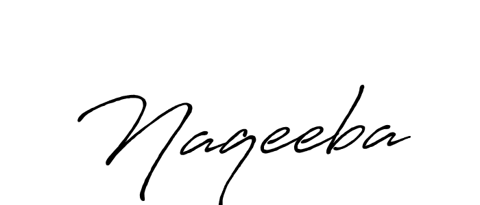 Design your own signature with our free online signature maker. With this signature software, you can create a handwritten (Antro_Vectra_Bolder) signature for name Naqeeba. Naqeeba signature style 7 images and pictures png