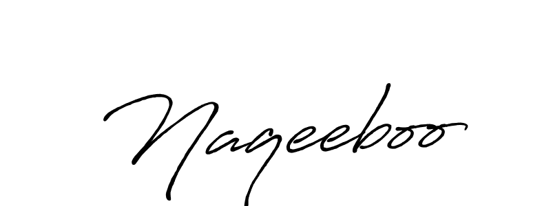 How to make Naqeeboo name signature. Use Antro_Vectra_Bolder style for creating short signs online. This is the latest handwritten sign. Naqeeboo signature style 7 images and pictures png