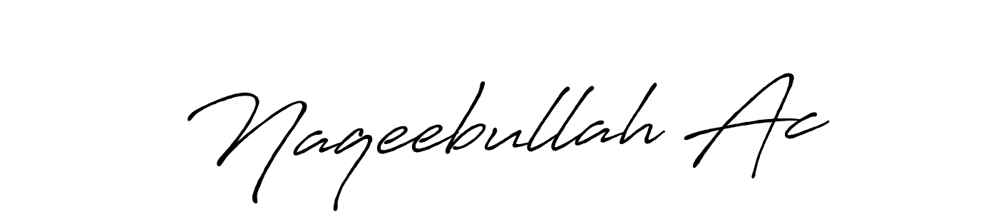 Also we have Naqeebullah Ac name is the best signature style. Create professional handwritten signature collection using Antro_Vectra_Bolder autograph style. Naqeebullah Ac signature style 7 images and pictures png