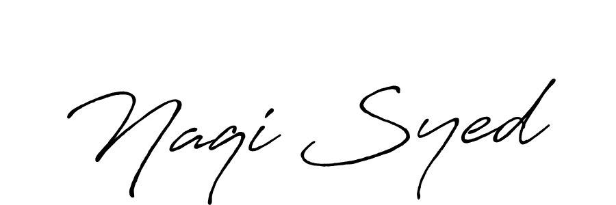 if you are searching for the best signature style for your name Naqi Syed. so please give up your signature search. here we have designed multiple signature styles  using Antro_Vectra_Bolder. Naqi Syed signature style 7 images and pictures png