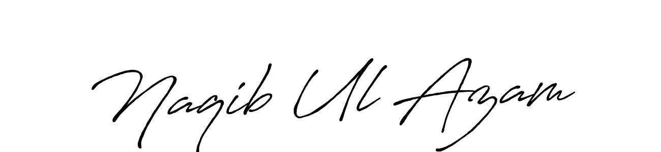 Create a beautiful signature design for name Naqib Ul Azam. With this signature (Antro_Vectra_Bolder) fonts, you can make a handwritten signature for free. Naqib Ul Azam signature style 7 images and pictures png