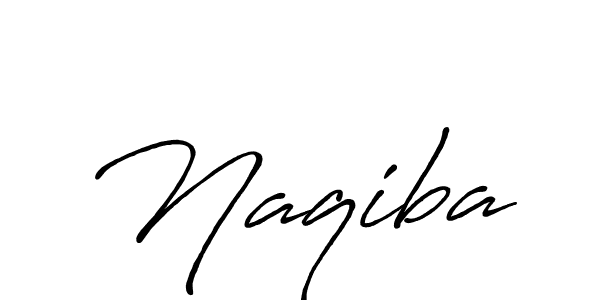 Make a beautiful signature design for name Naqiba. With this signature (Antro_Vectra_Bolder) style, you can create a handwritten signature for free. Naqiba signature style 7 images and pictures png