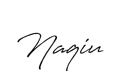 Naqiu stylish signature style. Best Handwritten Sign (Antro_Vectra_Bolder) for my name. Handwritten Signature Collection Ideas for my name Naqiu. Naqiu signature style 7 images and pictures png