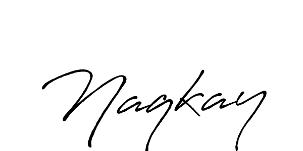 How to make Naqkay signature? Antro_Vectra_Bolder is a professional autograph style. Create handwritten signature for Naqkay name. Naqkay signature style 7 images and pictures png