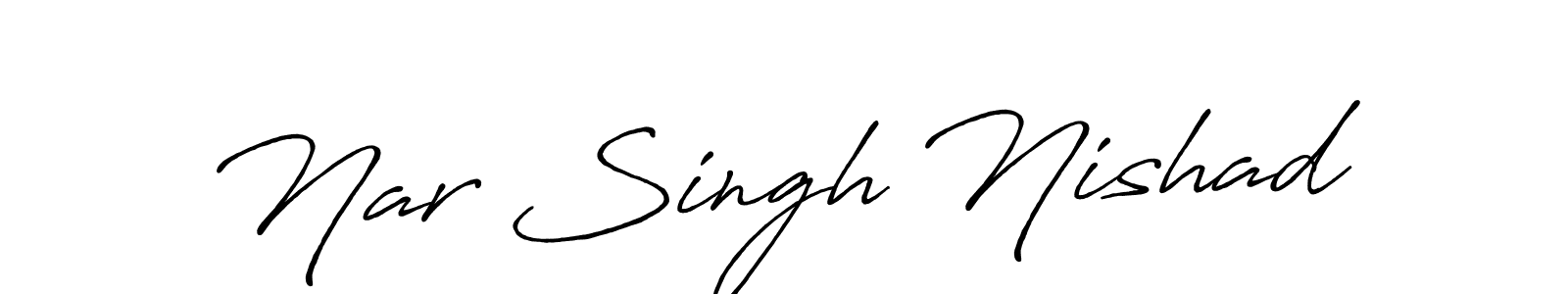 It looks lik you need a new signature style for name Nar Singh Nishad. Design unique handwritten (Antro_Vectra_Bolder) signature with our free signature maker in just a few clicks. Nar Singh Nishad signature style 7 images and pictures png