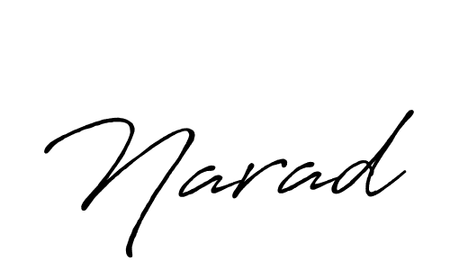 Make a beautiful signature design for name Narad. With this signature (Antro_Vectra_Bolder) style, you can create a handwritten signature for free. Narad signature style 7 images and pictures png