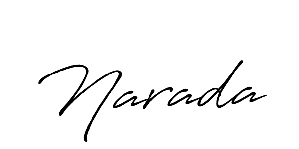 Create a beautiful signature design for name Narada. With this signature (Antro_Vectra_Bolder) fonts, you can make a handwritten signature for free. Narada signature style 7 images and pictures png